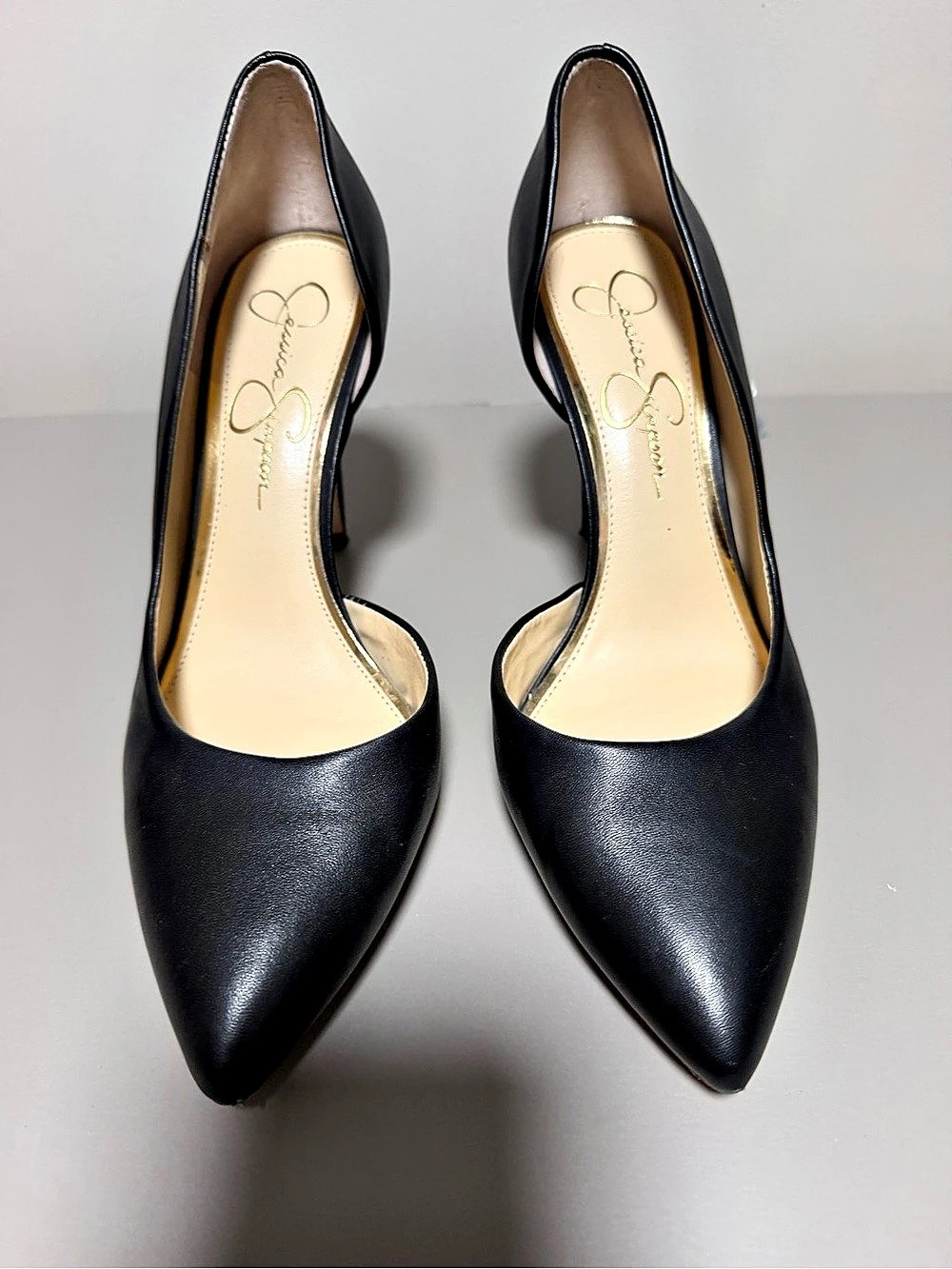 Jessica Simpson Prizma D'Orsay Pump Pointed Toe Stiletto Heels in Black US 8.5